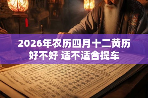 2026年农历四月十二黄历好不好 适不适合提车