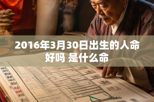 2016年3月30日出生的人命好吗 是什么命