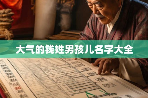 大气的钱姓男孩儿名字大全