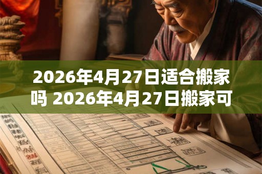 2026年4月27日适合搬家吗 2026年4月27日搬家可行吗 2026年4月27日适合搬家吗 2026年4月27日搬家可行吗
