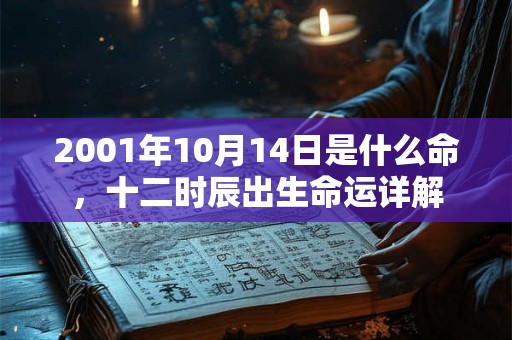 2001年10月14日是什么命，十二时辰出生命运详解