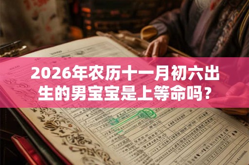 2026年农历十一月初六出生的男宝宝是上等命吗？