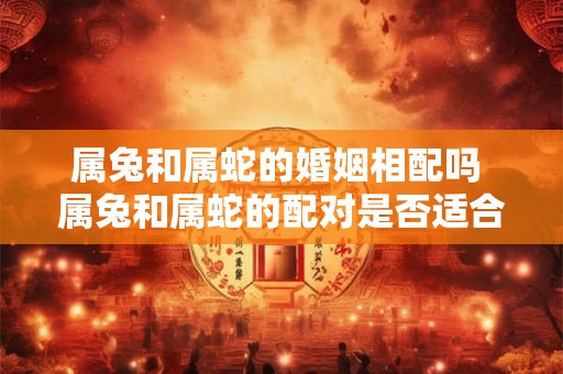 属兔和属蛇的婚姻相配吗 属兔和属蛇的配对是否适合结婚