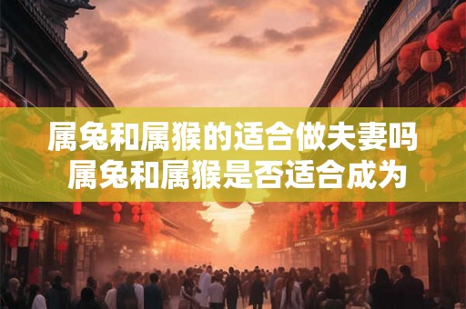属兔和属猴的适合做夫妻吗 属兔和属猴是否适合成为夫妻