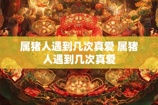 属猪人遇到几次真爱 属猪人遇到几次真爱