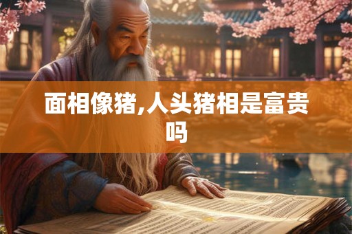 面相像猪,人头猪相是富贵吗