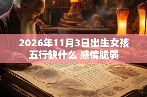2026年11月3日出生女孩五行缺什么 感情脆弱