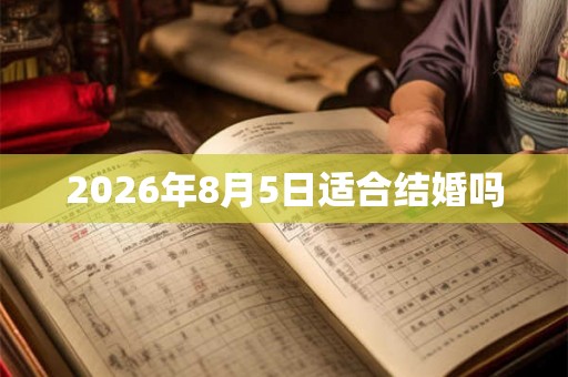 2026年8月5日适合结婚吗