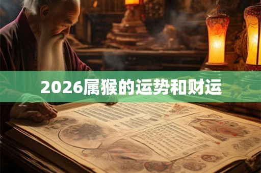 2026属猴的运势和财运 2026属猴的运势和财运