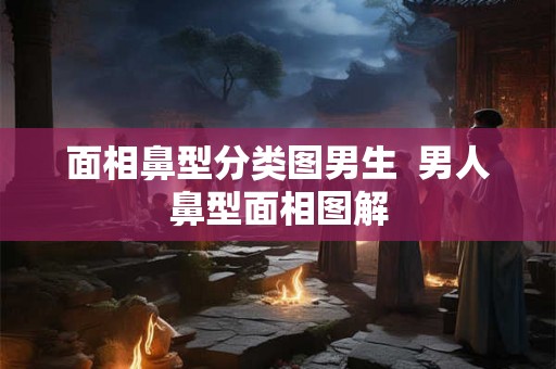 面相鼻型分类图男生  男人鼻型面相图解