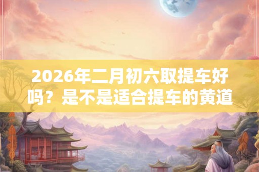 2026年二月初六取提车好吗？是不是适合提车的黄道吉日？