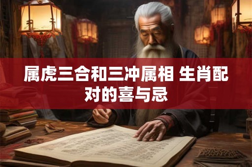属虎三合和三冲属相 生肖配对的喜与忌