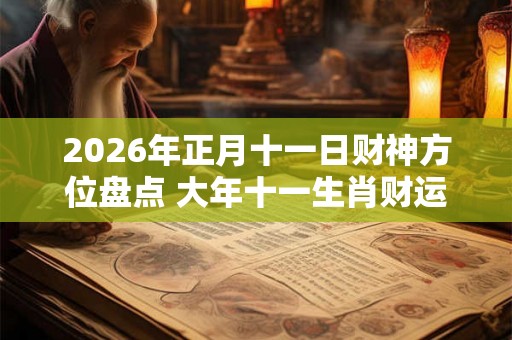 2026年正月十一日财神方位盘点 大年十一生肖财运解析