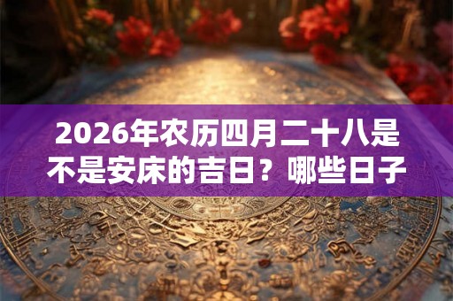 2026年农历四月二十八是不是安床的吉日?哪些日子适合安床? 2026年农历四月二十八是不是安床的吉日?哪些日子适合安床?