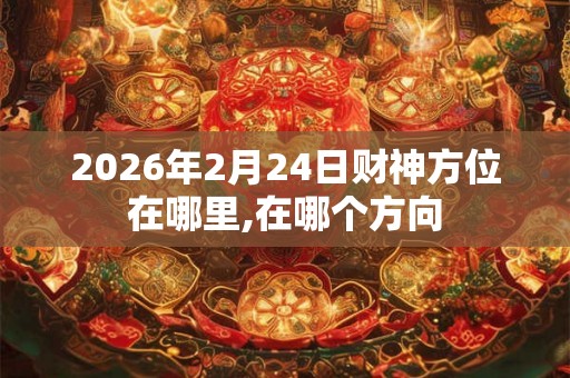 2026年2月24日财神方位在哪里,在哪个方向