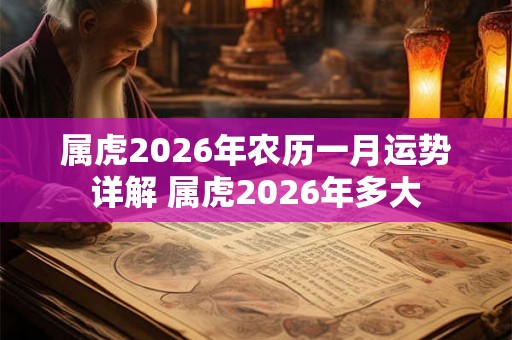 属虎2026年农历一月运势详解 属虎2026年多大