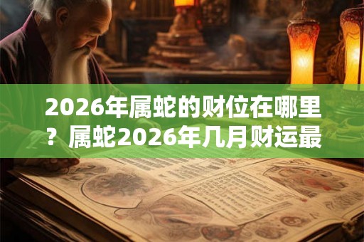2026年属蛇的财位在哪里？属蛇2026年几月财运最旺？