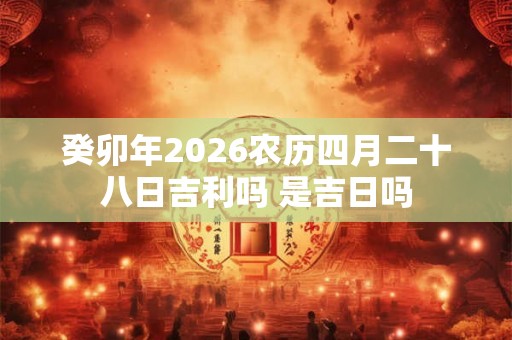 癸卯年2026农历四月二十八日吉利吗 是吉日吗