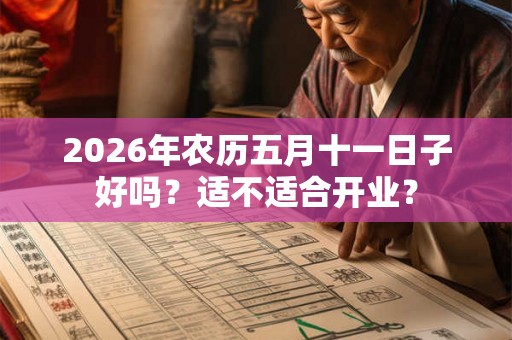 2026年农历五月十一日子好吗？适不适合开业？