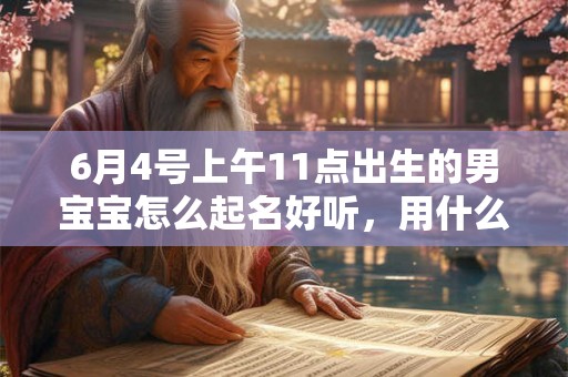 6月4号上午11点出生的男宝宝怎么起名好听，用什么字好