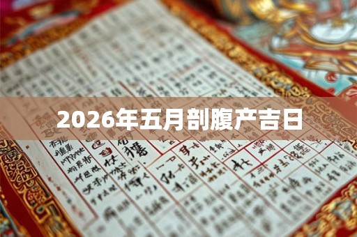 2026年五月剖腹产吉日 2026年五月剖腹产吉日
