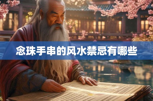 念珠手串的风水禁忌有哪些