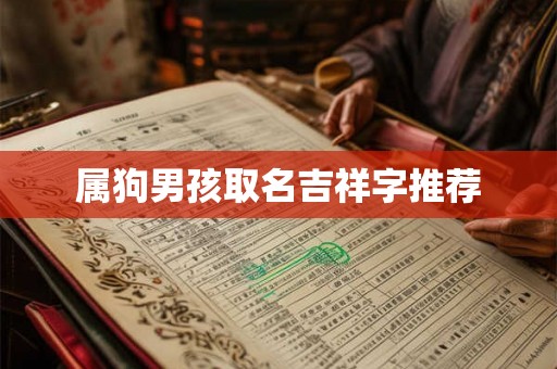 属狗男孩取名吉祥字推荐