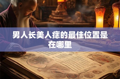 男人长美人痣的最佳位置是在哪里