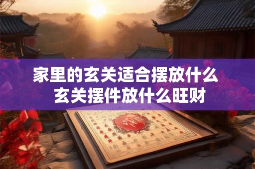 家里的玄关适合摆放什么  玄关摆件放什么旺财