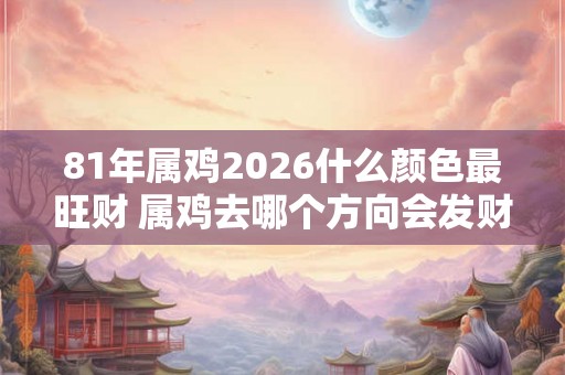81年属鸡2026什么颜色最旺财 属鸡去哪个方向会发财