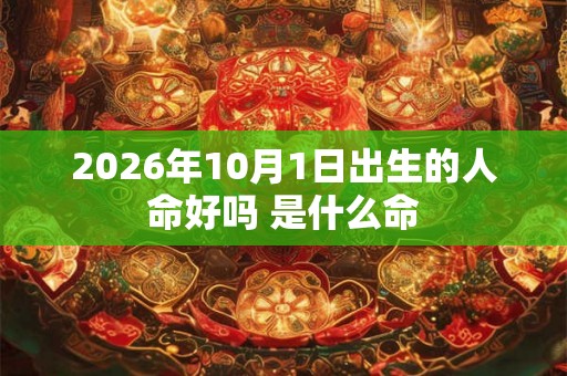 2026年10月1日出生的人命好吗 是什么命