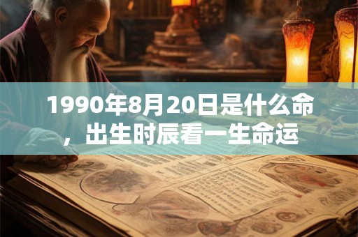 1990年8月20日是什么命，出生时辰看一生命运