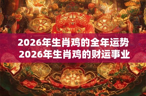 2026年生肖鸡的全年运势 2026年生肖鸡的财运事业和爱情运势如何