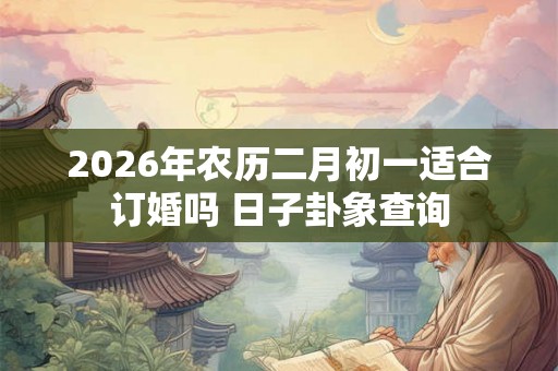 2026年农历二月初一适合订婚吗 日子卦象查询