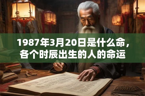 1987年3月20日是什么命，各个时辰出生的人的命运