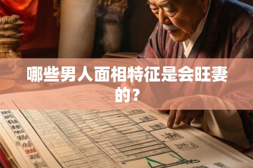 哪些男人面相特征是会旺妻的? 哪些男人面相特征是会旺妻的?