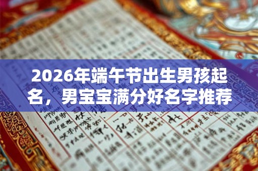 2026年端午节出生男孩起名,男宝宝满分好名字推荐 2026年端午节出生男孩起名,男宝宝满分好名字推荐