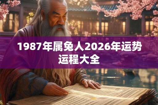 1987年属兔人2026年运势运程大全 1987年属兔人2026年运势运程大全