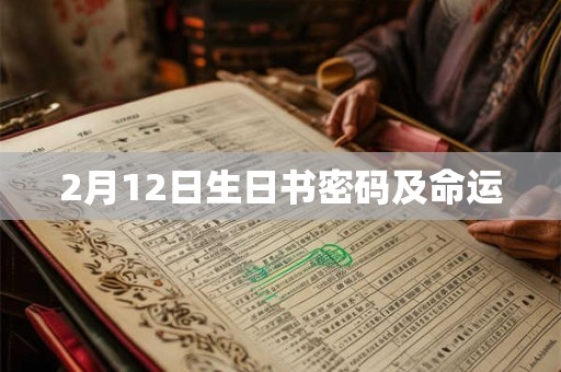 2月12日生日书密码及命运