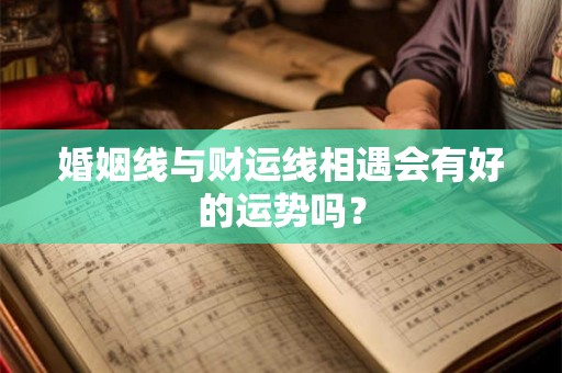 婚姻线与财运线相遇会有好的运势吗？