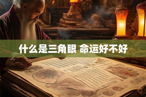 什么是三角眼 命运好不好