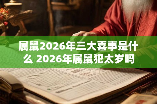 属鼠2026年三大喜事是什么 2026年属鼠犯太岁吗