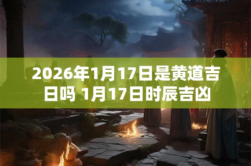 2026年1月17日是黄道吉日吗 1月17日时辰吉凶