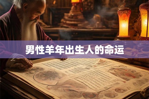 男性羊年出生人的命运