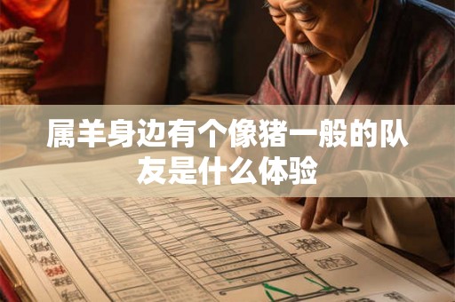 属羊身边有个像猪一般的队友是什么体验