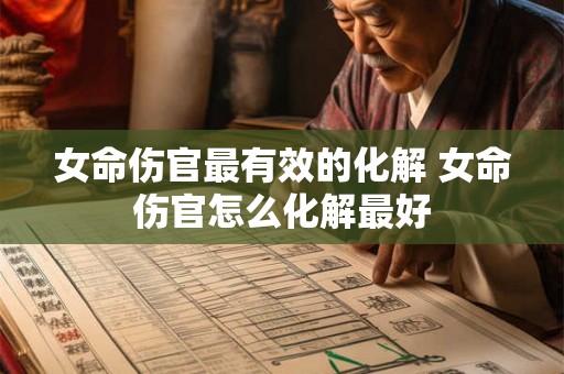 女命伤官最有效的化解 女命伤官怎么化解最好
