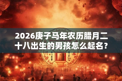 2026庚子马年农历腊月二十八出生的男孩怎么起名? 2026庚子马年农历腊月二十八出生的男孩怎么起名?