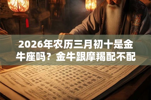 2026年农历三月初十是金牛座吗？金牛跟摩羯配不配？