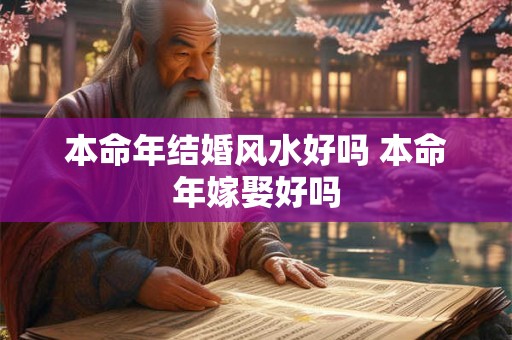 本命年结婚风水好吗 本命年嫁娶好吗