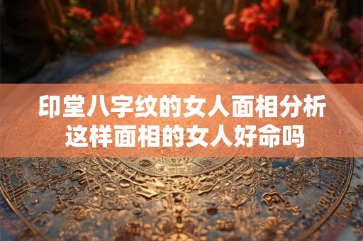 印堂八字纹的女人面相分析 这样面相的女人好命吗